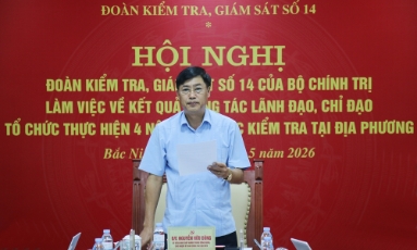  Bắc Ninh: Đoàn kiểm tra của Bộ Chính trị làm việc với một số xã, phường
